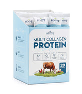 Revive Naturals multi-collagen packets for easy daily use in smoothies