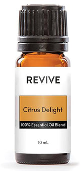 REVIVEEO Citrus Delight bottle ready for diffusion to create an uplifting mood.
