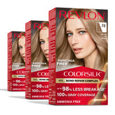 Revlon ColorSilk Bond Repair bottle pour for smooth color application and lasting results