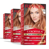 REVLON ColorSilk Bond Repair bottle showing bond repair action for healthier color