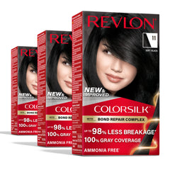 REVLON ColorSilk Bond Repair front packaging highlights bond repair and gray coverage.