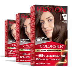 Revlon ColorSilk bottle pour for smooth, even color application.