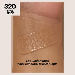 Revlon ColorStay swatches on skin in true beige with even tone