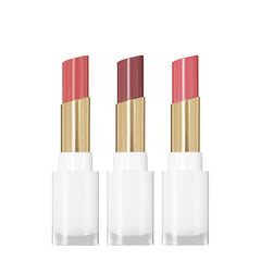 REVLON Glass Shine Balm Honey Shine swatch shows sheer glow and hydration