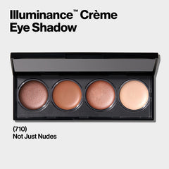 Revlon Illuminance Creme Shadow Palette swatches reveal sheer luminous colors for versatile layering