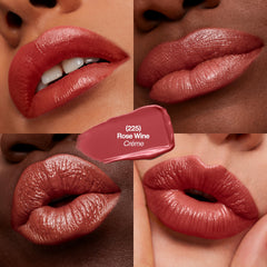 REVLON Super Lustrous Lipstick Rose Wine 225 swatch shows rich color and smooth finish