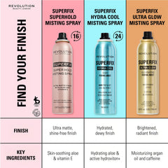Spray action captured for Hydra Cool Mist delivering a refreshing, dewy finish.