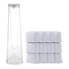Revorit Keurig filter starter kit beside a brewer for cleaner-tasting coffee.