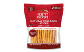 Rewardables healthy chewers collagen sticks with beef coating for tasty oral care.