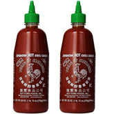 Rex Sriracha bottle pours with bold heat for dipping or cooking.