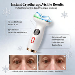 RFVDC cold therapy mode with cooling surface for depuffing