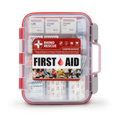 RHINO RESCUE first aid kit top view ready for emergencies