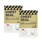 RHINO RESCUE vented chest seal with four vents for controlled ventilation in emergencies