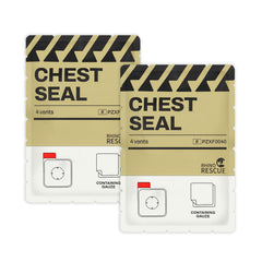 RHINO RESCUE vented chest seal with four vents for controlled ventilation in emergencies