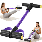 Riawit upgraded pedal resistance band with handle for full-body workouts at home.