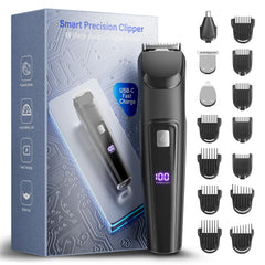 RICAF beard trimmer with multiple heads for versatile grooming at home