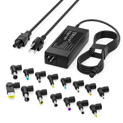 RicChic 90W universal charger front view highlights compact portable design