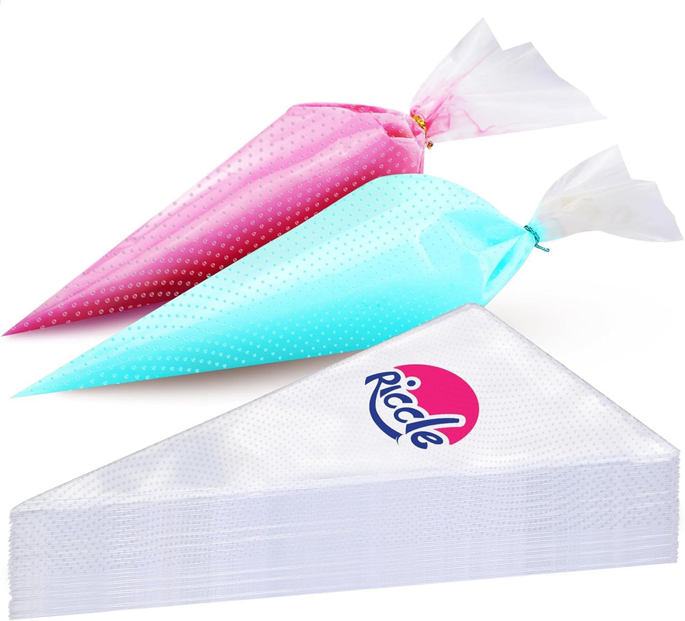 RICCLE disposable piping bag 16-inch textured exterior for burst-resistant frosting