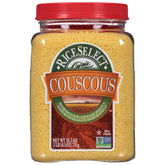 RiceSelect Moroccan style couscous jar ready to steam for light fluffy texture