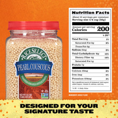 RiceSelect Pearl Couscous cooking in 10 minutes for a fluffy texture