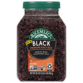 RiceSelect Premium Black Rice in a clear BPA-free jar, ready for nourishing meals.