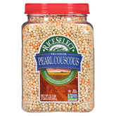 RiceSelect Tri-Color Pearl Couscous close-up shows colorful pearls and delicate texture