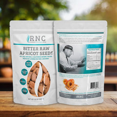 Fresh bitter apricot seeds rich in protein and healthy fats for daily nourishment.