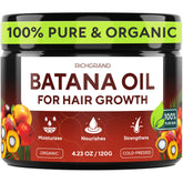 RichGRAND Batana Oil bottle pour showing pure nourishing oil for scalp care