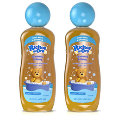 Ricitos de Oro 2-in-1 bottle with chamomile honey for gentle bath time