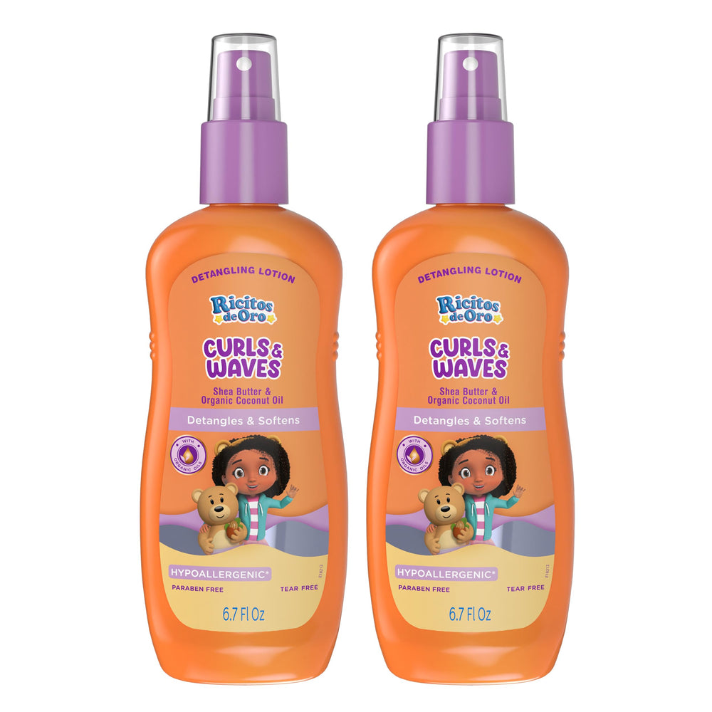 Ricitos de Oro Detangler Spray for Kids bottle with gentle detangling for curls