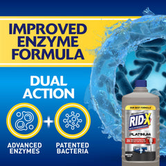 Rid-X Platinum 6-month supply packaging shown for long-term maintenance