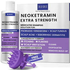 Rida Hair Antifungal Shampoo bottle front — soothing solution for itchy, flaky scalp.