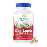RidgeCrest ClearLungs Classic bottle front for daily respiratory support