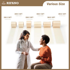 RIFANO hydrocolloid tape roll self-adhesive back simplifies application and reduces waste.