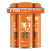 Right Guard Sport Original deodorant spray can front view emphasizing all-day freshness.