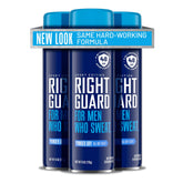 Right Guard Sport Powder Dry Scent bottle front view for all-day freshness.