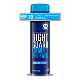 Right Guard Sport Powder Dry Scent spray bottle delivering long-lasting freshness.
