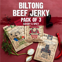 Righteous Felon Ancho Villa Spicy Jerky flavor closeup reveals heat and depth