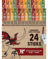 RIGHTEOUS FELON Hickory beef stick for bold flavor and high protein on the go.