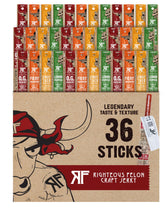 Righteous Felon variety pack sticks for on-the-go protein.