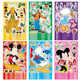 Rihoyoss Mouse Make-a-Face stickers sheet with 36 designs for creative expression.