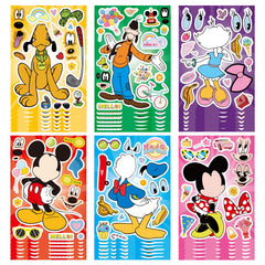 Rihoyoss Mouse Make-a-Face stickers sheet with 36 designs for creative expression.