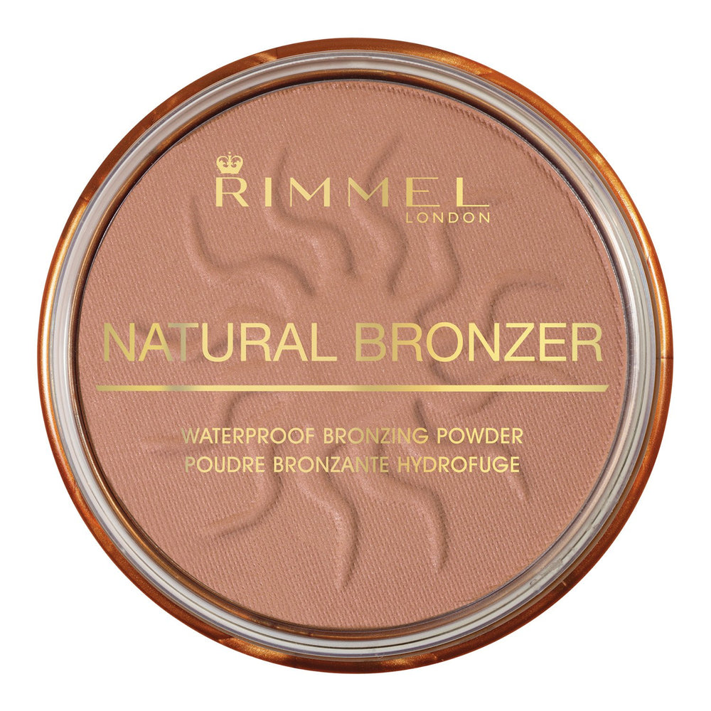 Rimmel London Natural 021 Sun Light bronzer powder for a natural matte glow.