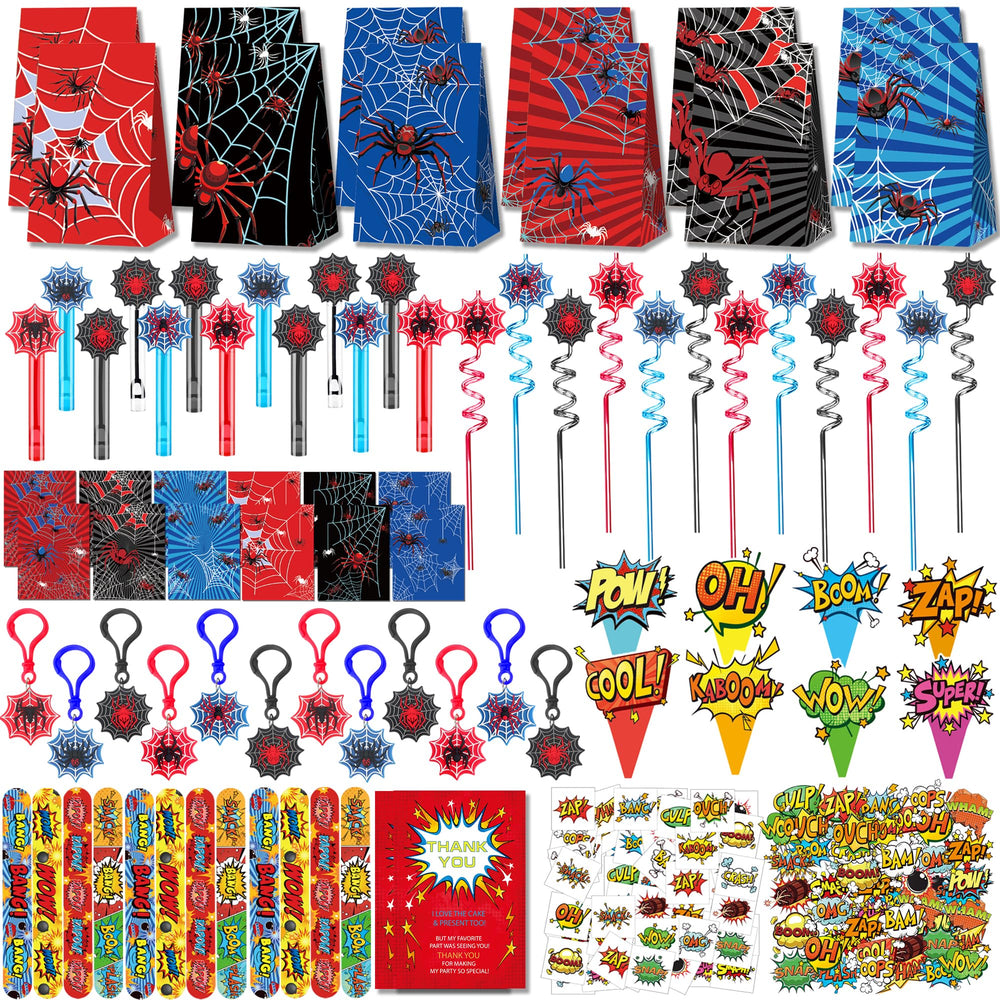 Rinfoeti 308Pcs party bundle cake toppers for stylish birthday decor.
