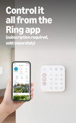 Ring Alarm keypad enables quick arming and disarming for convenience.