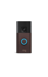 Ring Battery Doorbell front view with Venetian Bronze finish.