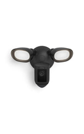 Ring Floodlight Cam Wired Pro front view with retinal 2K video for sharp footage.