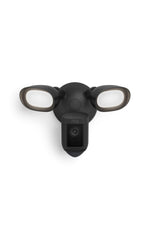 Ring Floodlight Cam Wired Pro front view with retinal 2K video for sharp footage.