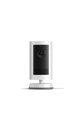 Ring Outdoor Cam Plus wide-angle 2K view enhances home security monitoring.