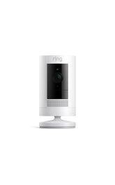 Ring Outdoor Cam Stick Up on wall for flexible outdoor surveillance.